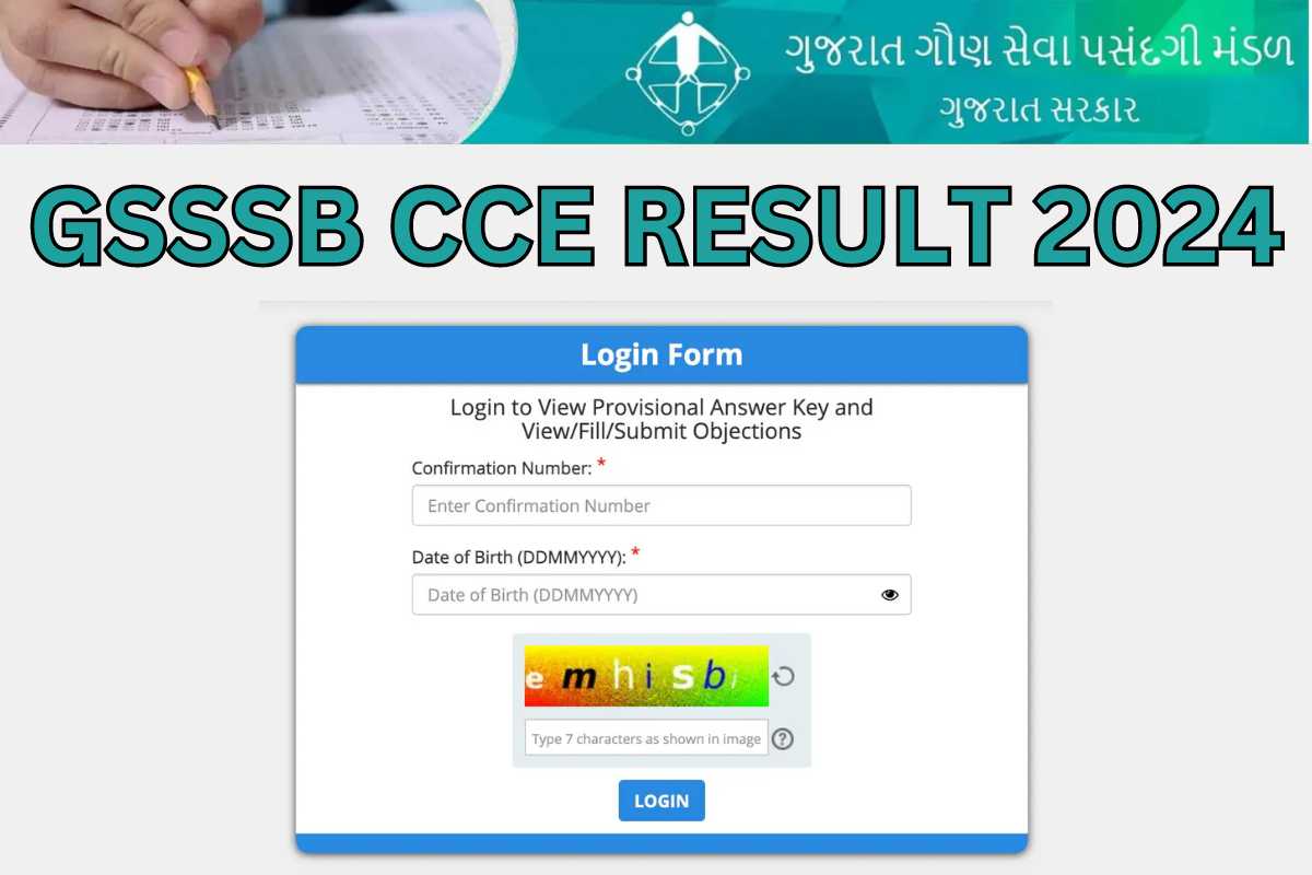 GSSSB CCE Result 2024