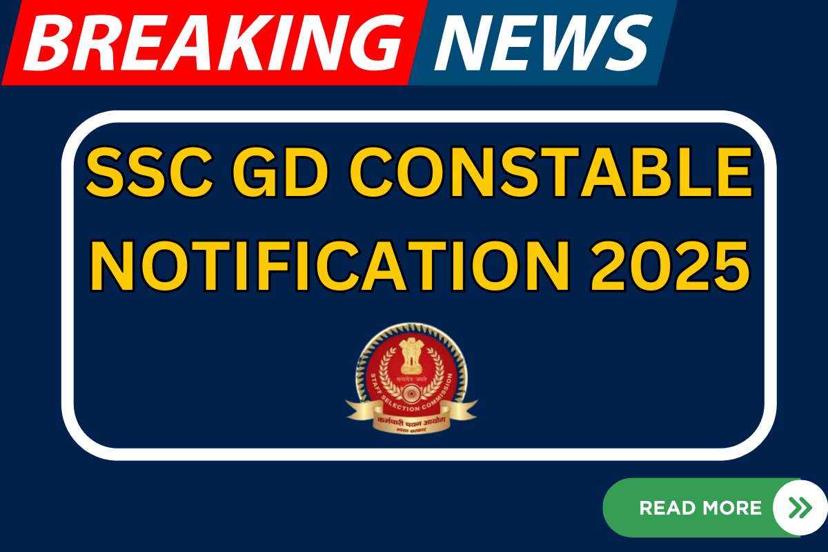 SSC GD Constable Notification 2025