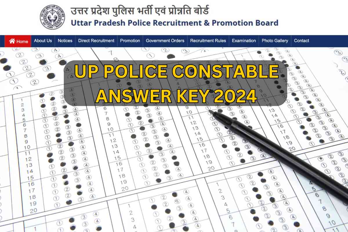 UP Police Constable Answer Key 2024