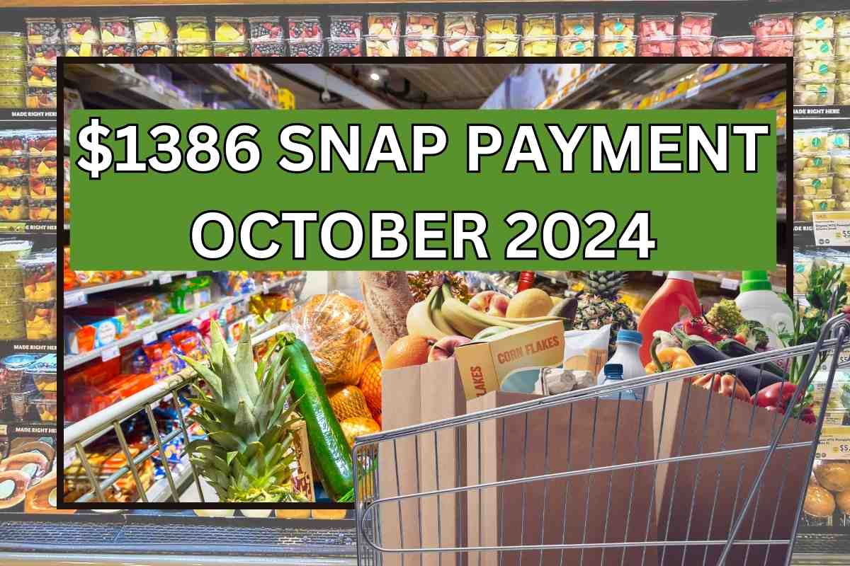 $1386 SNAP Payment October 2024