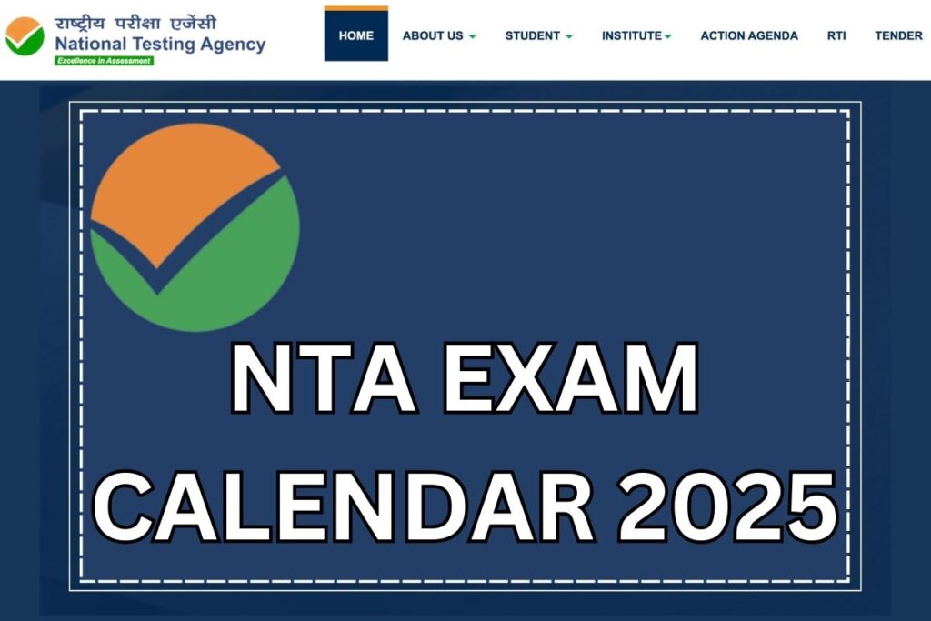 NTA Exam Calendar 2025