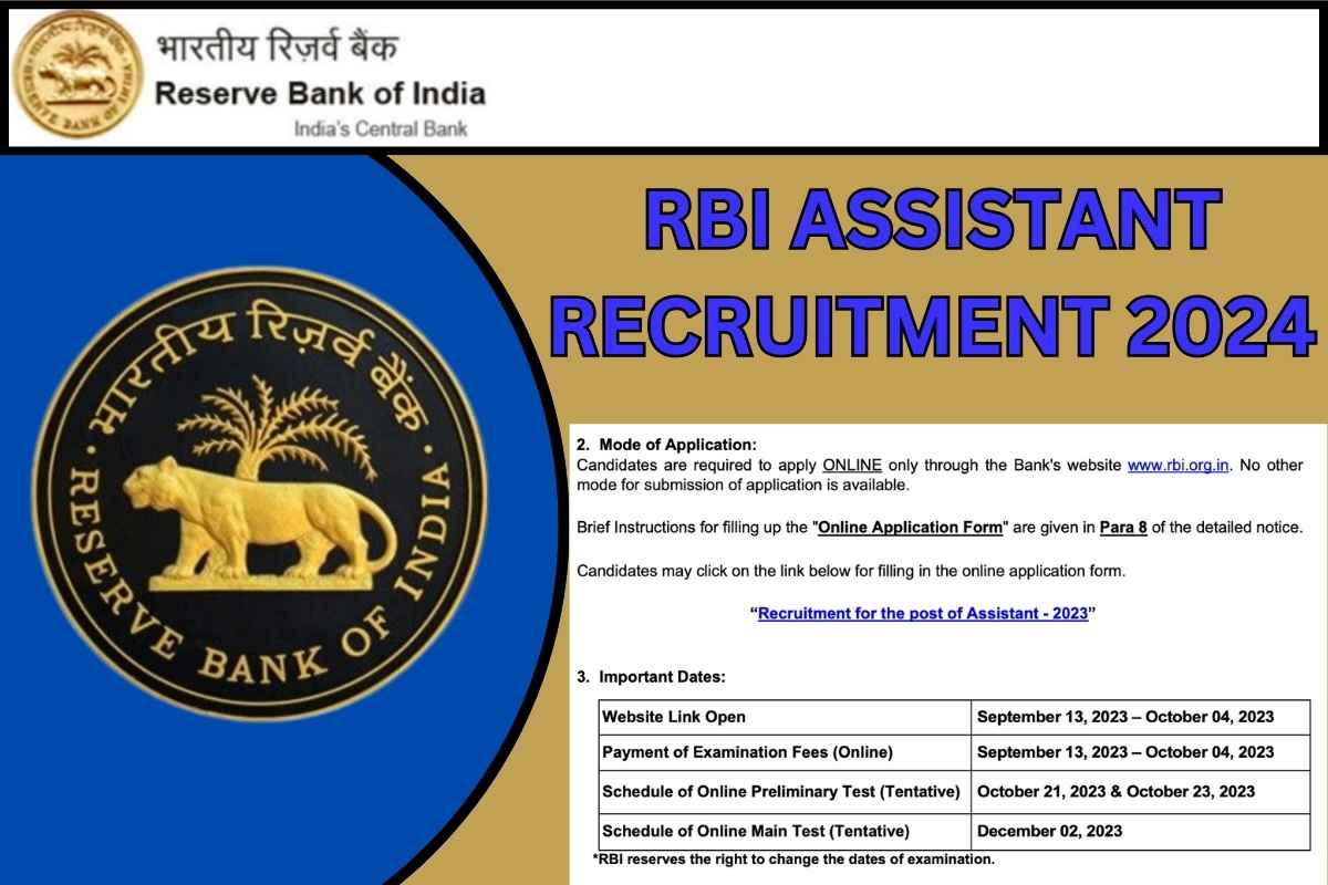 RBI Assistant Recruitment 2024