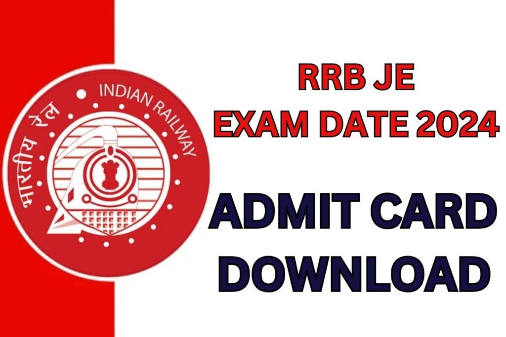 RRB JE Exam Date 2024