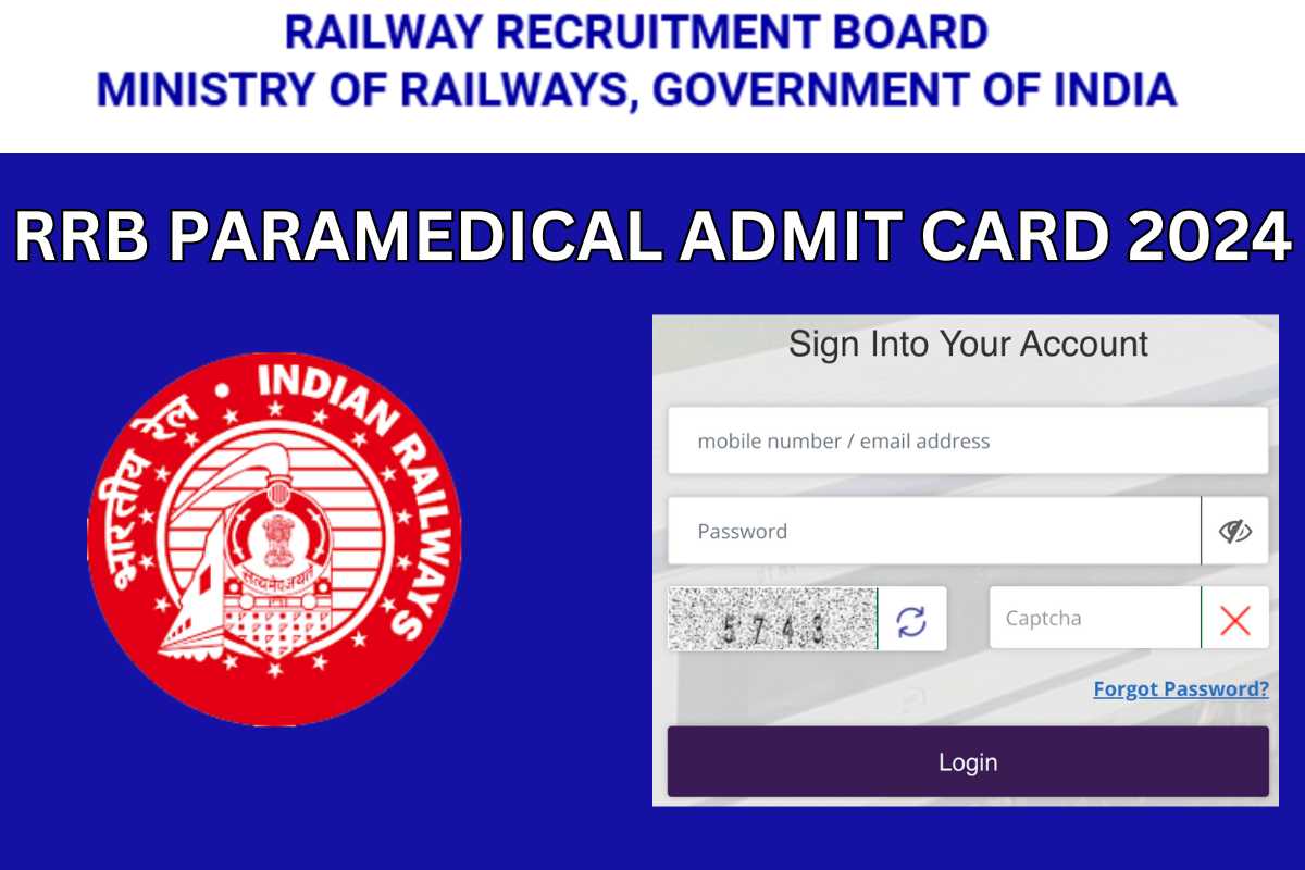 RRB Paramedical Admit Card 2024