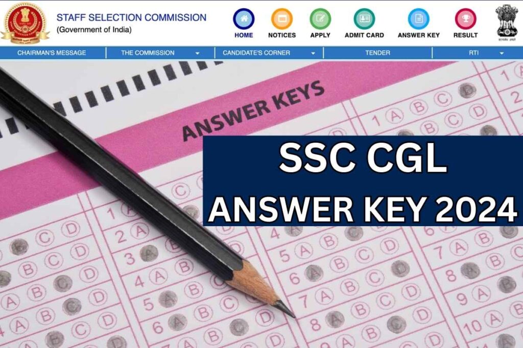 SSC CGL Answer Key 2024