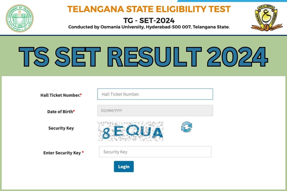 TS SET Result 2024