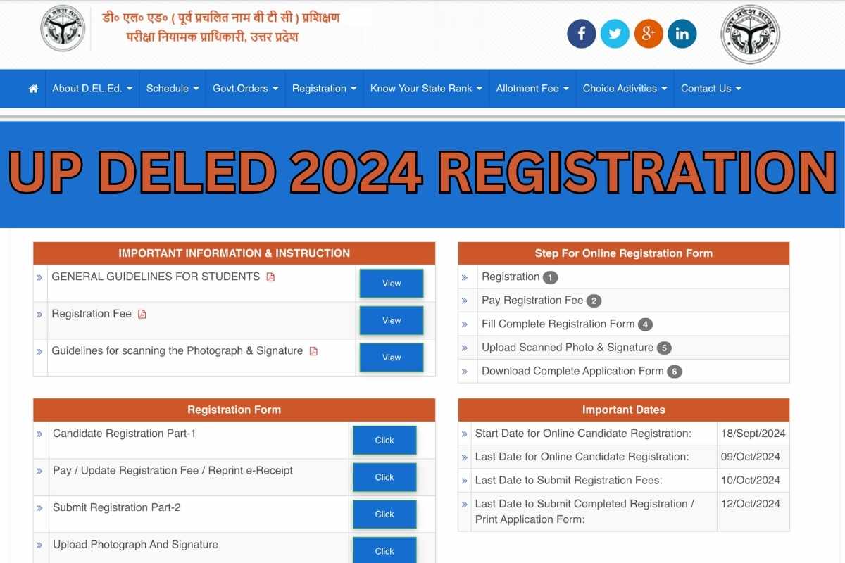 UP DElEd 2024 Registration