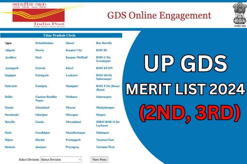 UP GDS Merit List 2024