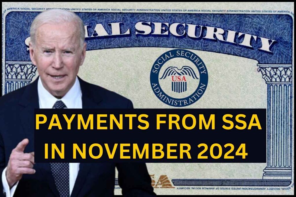 Payments From SSA in November 2024 