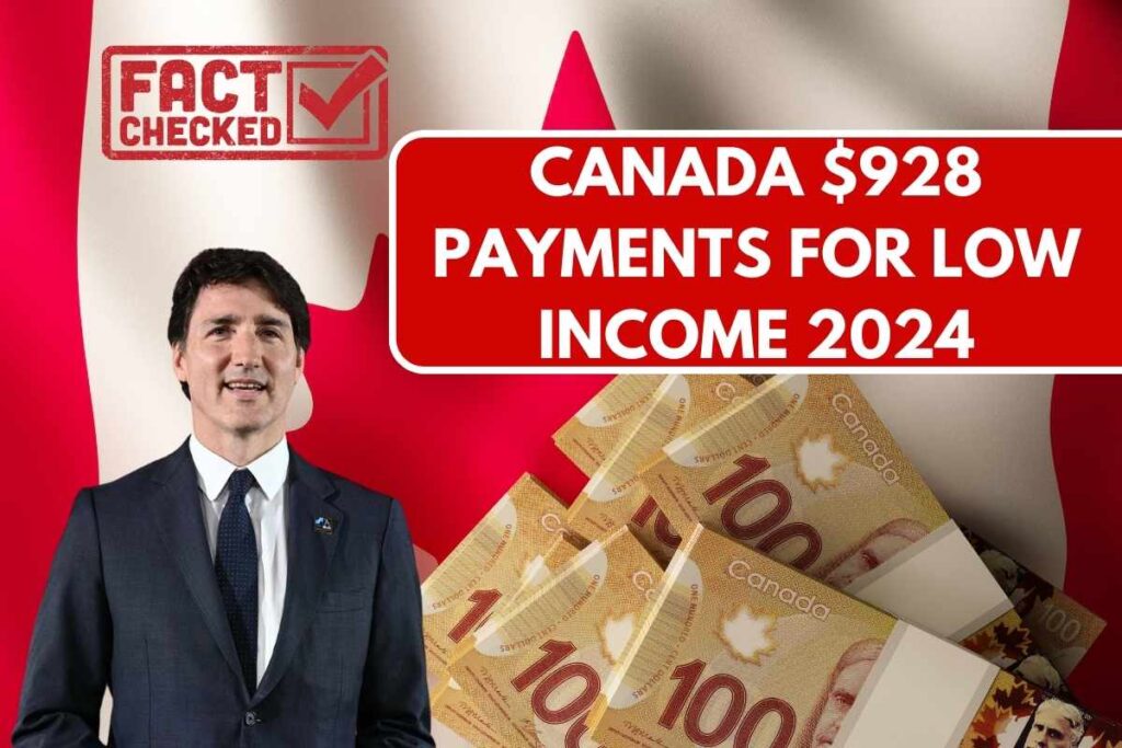 Canada $928 Payments For Low-Income In December 2024