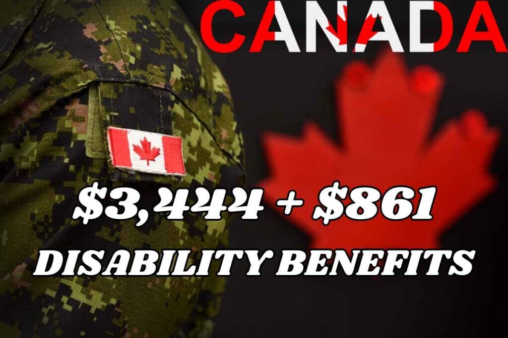 $3,444 + $861 Disability Benefits February 2025